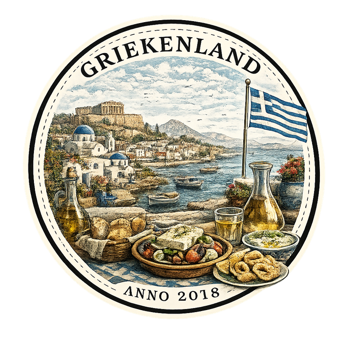 Greece travel stamp