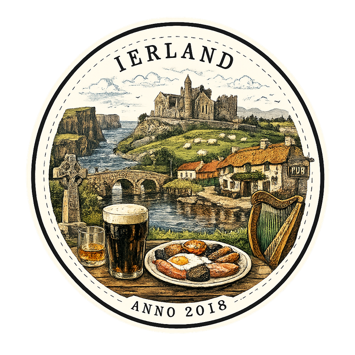 Ireland travel stamp