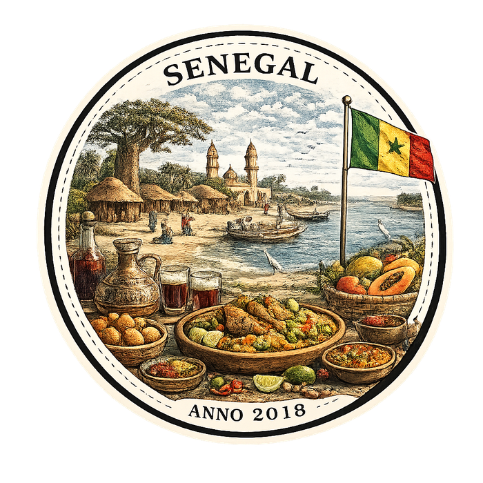 Senegal travel stamp