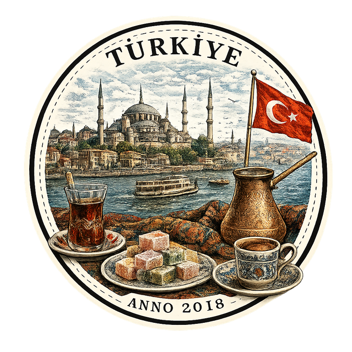 Turkey travel stamp