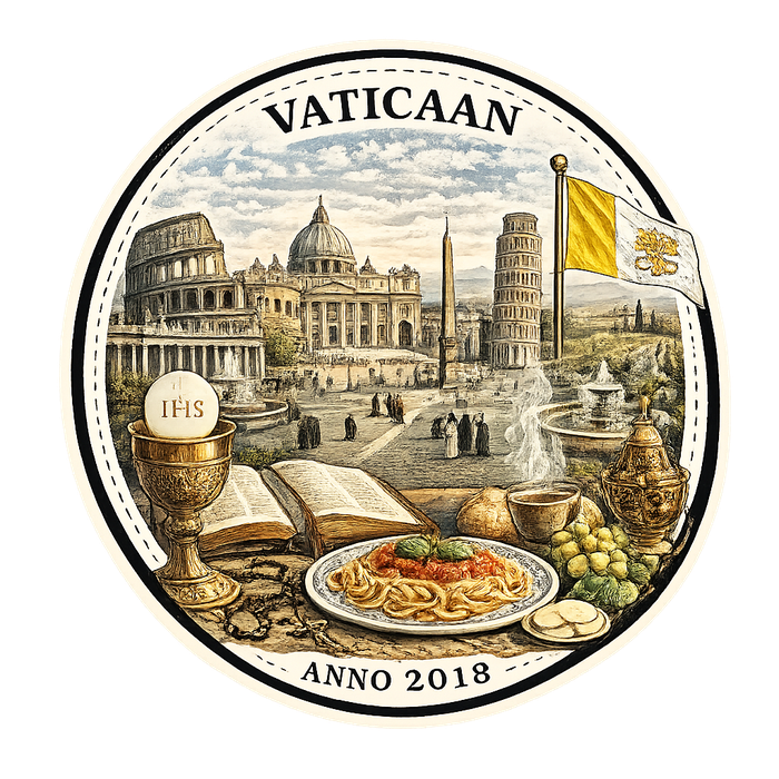 Vatican City travel stamp