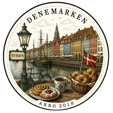 Denmark travel stamp