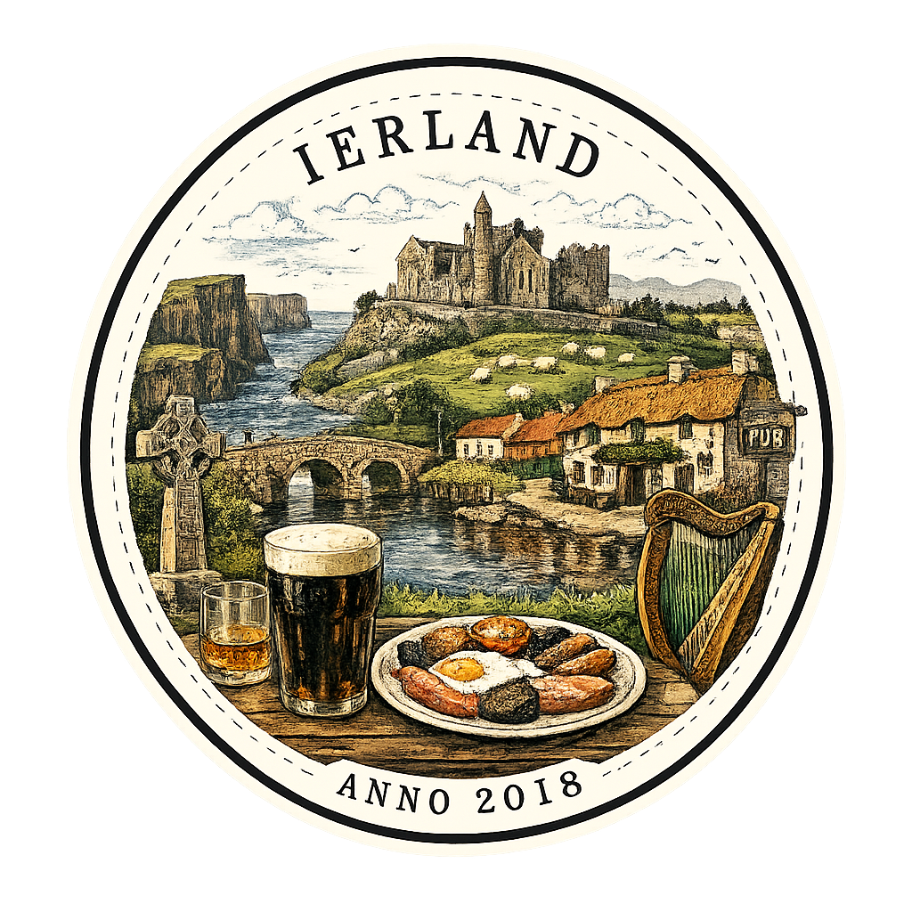 Ireland travel stamp