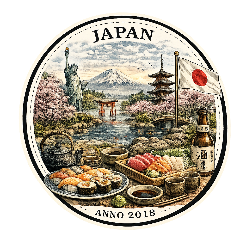 Japan travel stamp