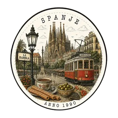 Spain travel stamp
